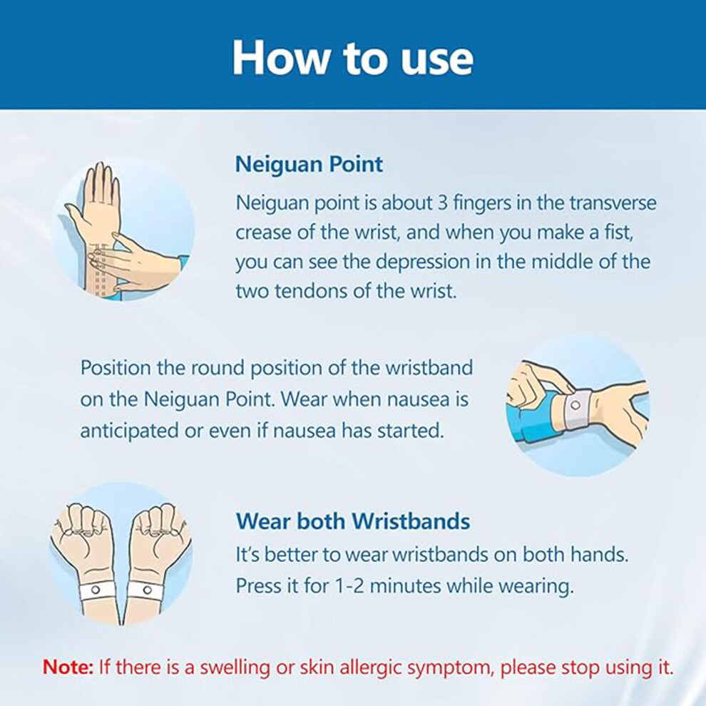 Penghui-Toys (3*5Cm Purple) Motion Sickness Relief Wrist Band - Natural Nausea Aid