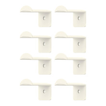 (White, 8pcs) Wall Mount Cowboy Hat Storage Rack Space Saving Hat Organizer Cowboy Hat Holder for Bedroom Kitchen Bathroom