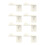 (White, 8pcs) Cowboy Hat Wall Rack - Space Saving Organizer 1