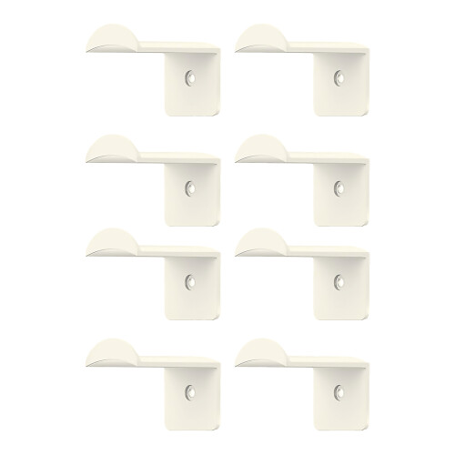 (White, 8pcs) Cowboy Hat Wall Rack - Space Saving Organizer