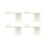 (White, 4PCS) Cowboy Hat Wall Rack - Space Saving Organizer 1
