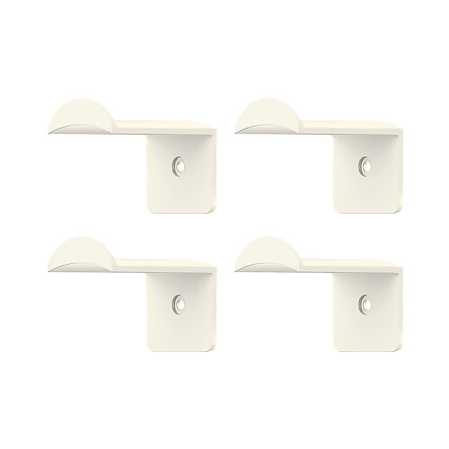 (White, 4PCS) Cowboy Hat Wall Rack - Space Saving Organizer