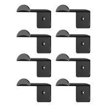 (Black, 8pcs) Wall Mount Cowboy Hat Storage Rack Space Saving Hat Organizer Cowboy Hat Holder for Bedroom Kitchen Bathroom