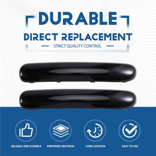 Front Bumper Trim Left and Right Side 51116800143 51116800142 for  Cooper R50 2001-2004 Black 2