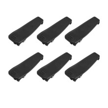 6 Stück Gürtelclips für Funkgeräte IC V8E/V80/S70 schwarz