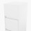 Living And Home Minimalist Bedside Table with Drawers, White 5
