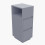 Living And Home Minimalist Bedside Table with Drawers, Grey 3