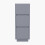 Living And Home Minimalist Bedside Table with Drawers, Grey 4
