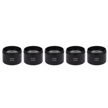 5X Lente Objetiva Auxiliar de Microscópio Estéreo Wd165 0,5X Lente Barlow com Rosca de Montagem de 1-7/8 Polegadas (M48mm)