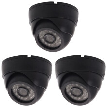3X Telecamera CCTV HD 800TVL Telecamera Dome di Sicurezza per Esterni