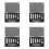 4X Magnetisch Rührstäbchen Gemischte Größe PTFE Magnet Rührstäbchen Rührstäbchen, Typ-C Set 1