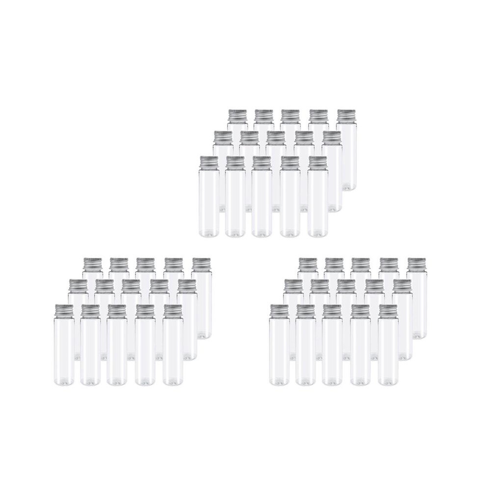 75Pcs 110Ml Plastic Test Tube,Clear Flat Test Tubes,Plastic Test Tubes With Screw Caps For Candy,Beans,Party Decor 6032086034734