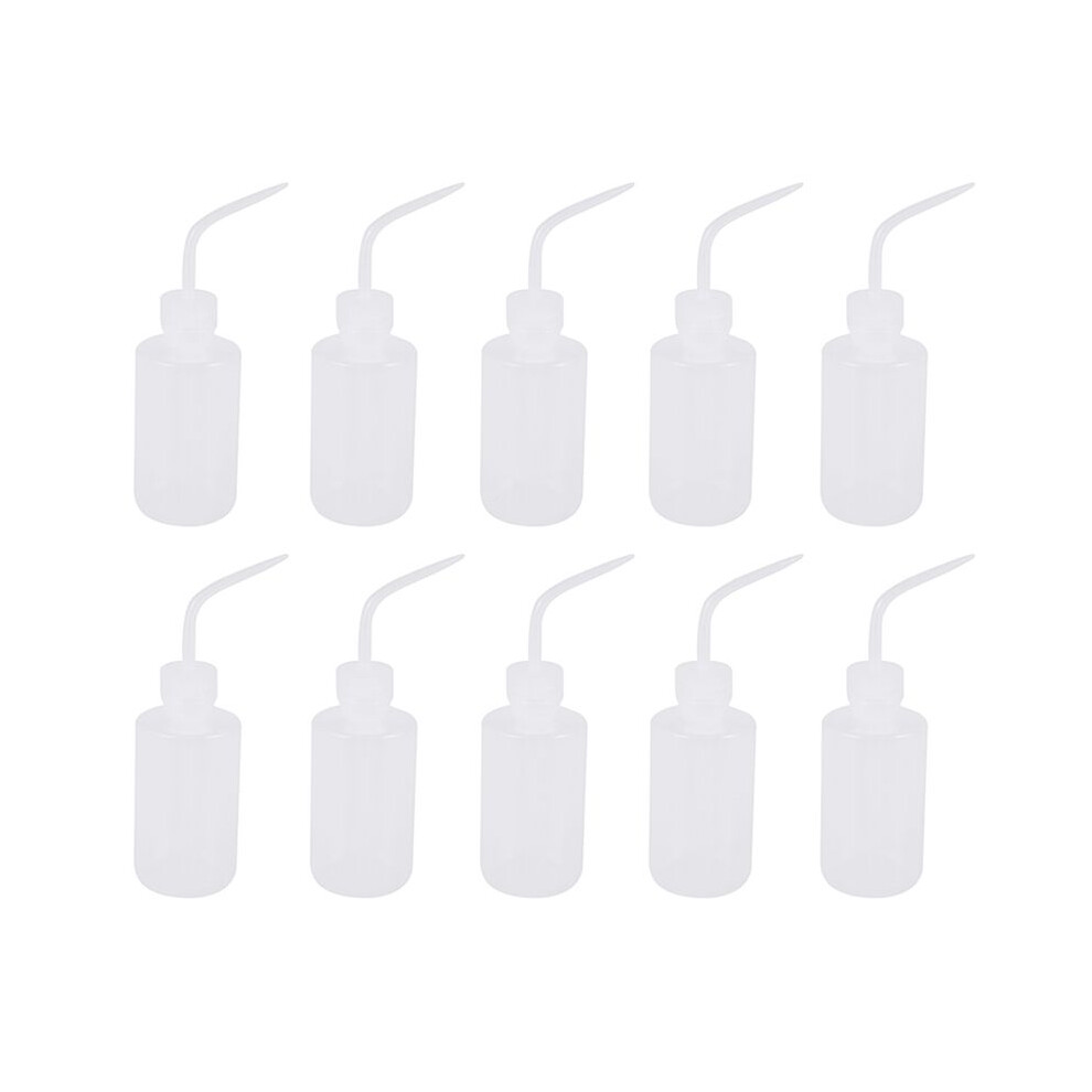 White/Green 5X 250Ml 8Oz Capacity Tattoo Wash Clear Plastic Soap Squeeze Bottle