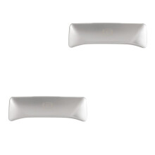 2X P Button Foot Brake Release Decoration Stainless Steel Stickers for E Class W212 C Class GLK
