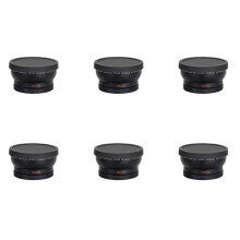 6pcs 58MM Wide Angle 0.45X Converter Lens with Macro Close- Attachment for Rebel T6S,T6I,SL1,T5,T5I
