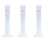 3X Measuring Cylinder Plastic Graduated Tube Tool for Lab(25Ml) 1
