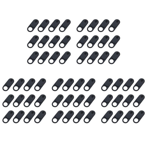 Webcam Cover, 60-Pack Ultra Thin Design Web Camera Cover Slide for Laptop, PC, , , Computer, , Pro- Black