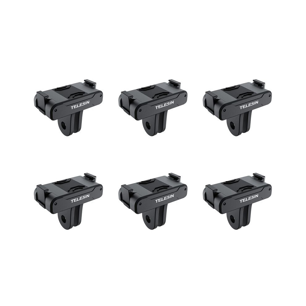 6X Telesin Magnetic Two Claw Adapter Action Camera Accessories For Osmo Action 3 Adapter Black 6031002590019