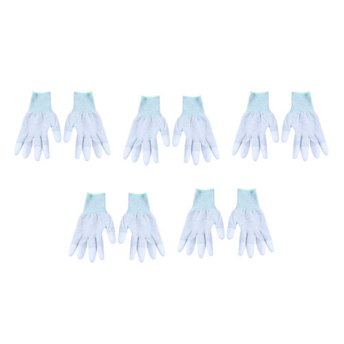 5X Anti Static Anti Skid ESD Electronic Labor Working Glove PC Computer Repair Size: M