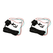2X 12V Winde Rocker Daumen Schalter mit Montage Halterung Lenker Steuerung Leitung Satz für ATV UTV Elektrisches Winden Zubehör
