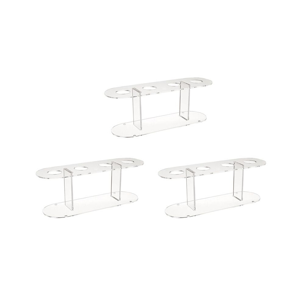 3Pcs Acrylic 4-Hole Double Layer Ice Cream Cone Stand 4711695895890