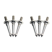 6Pcs Stainless 3/8 Inch Tripod Foot Spikes for Softer Looser Terrain Spikes for //Siri/Benro, Etc.Tripod