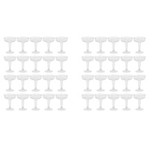 Nuevas Copas de Champán de Plástico Desechables-40 Piezas Copas de Champán de Plástico Transparente para Fiestas Copa de Plástico Transparente