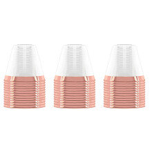 3X Plastic Cup 9 Oz Hard Disposable Cup Plastic Wine Glass Party Wedding Wine Glass Transparent Plastic Cup - Rim