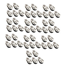 50PCS Stainless Steel M25 Pulley Block Hanging Wire Towing Wheel Lifting Wire Rope Cable Pulley Roller