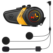 LX3 Capacete Fone de Ouvido 1200MAH Motocicleta BT5.0 Sem Fio MãOs Livres EstéReo Anti-InterferêNcia Fone de Ouvido À Prova D' ÁGua-C