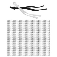 800 Pcs Sewing Elastic Band Cord with Adjustable Buckle Stretchy Mask Earloop Lanyard Earmuff Rope DIY Making Supplies