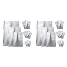 50 Pieces 3 Sizes Mylar Aluminum Foil Bags,Foil Flat Heat Sealing Bags Storage Bags Pouch for Food Coffee Tea Beans