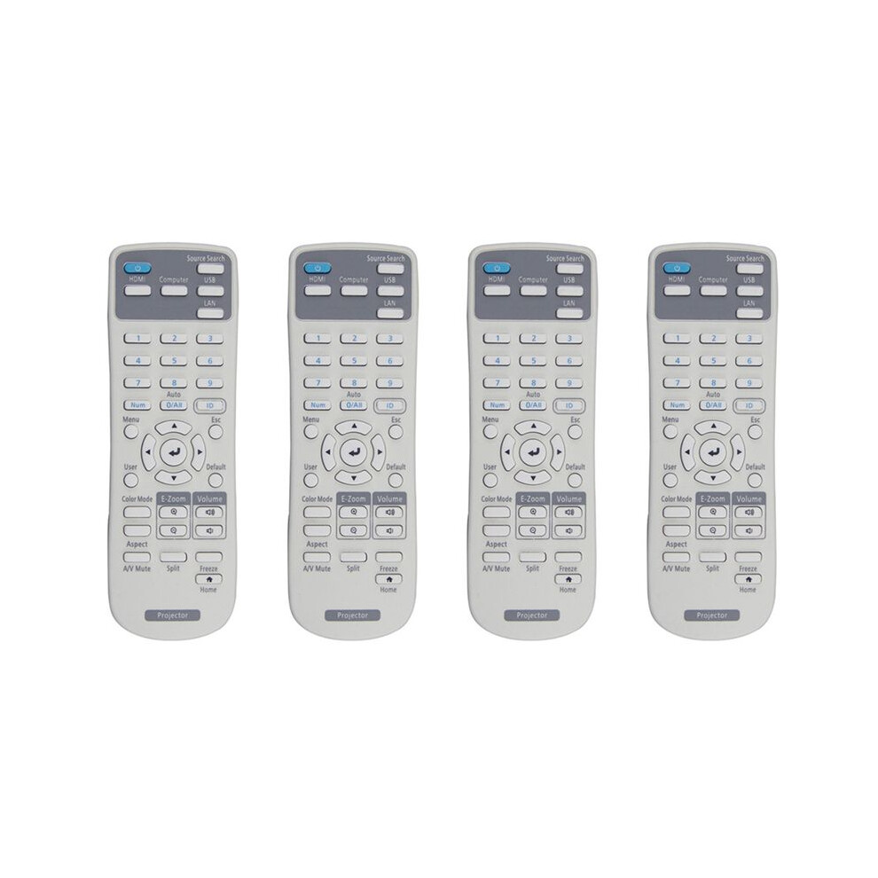 4X Replacement Projector Remote Control 219863500 For Brightlink 725Wi/1485Fi,Ex3280, Ex9230, Home Cinema 880 6131180426466