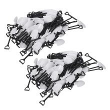 200Pcs di Plastica Monouso  Pala Cucchiaio in Vaso Torta Gelato Garden Party