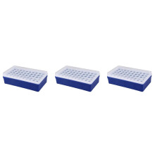 3X Laboratory Lab Plastic 50 Sockets 1.5Ml Centrifuge Tube Stand Holder Box