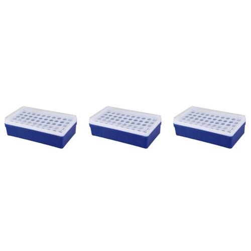 3X Labor Kunststoff 50 Loecher 1,5 Ml Staender Halter Box