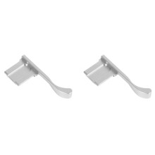 2X Métal La Couverture de Chaussure Chaude La Poignée de Pouce pour X100F X100T X70 X-E3 X-A1 X-A2 X-A5 X-M1 XA3 XE3 Argent
