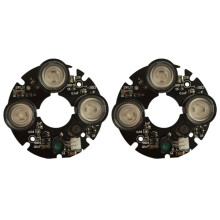 2X 3 Array IR LED Spot Light Infrared 3X IR LED Board for CCTV Cameras Night Vision (53mm Diameter)