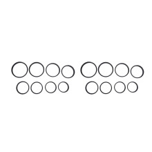 16 Stücke Aufwärts Adapter Ring Set, Enthält 49-52 mm, 52-55 mm, 55-58 mm, 58-62 mm, 62-67 mm, 67-72 mm, 72-77 mm, 77-82 mm-Schwarz