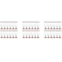 36X Hochzeit Sekt Flöte Kreative Einweg Kunststoff Hochzeit Tasse Champagner Glas Trinken Geschirr für Party-Rose Gold