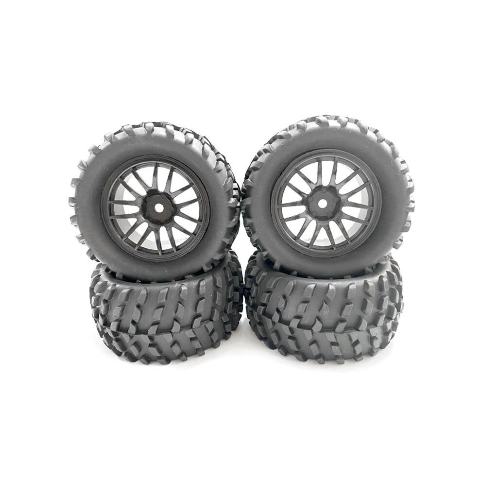 4Pcs 82Mm Rubber Wheel Tire 12Mm Hex For Hbx 16889 Mjx H16 16207 16208 162010 Sg1601 Scy 16101 1/16 Rc Car Upgrade Parts 4713620852176