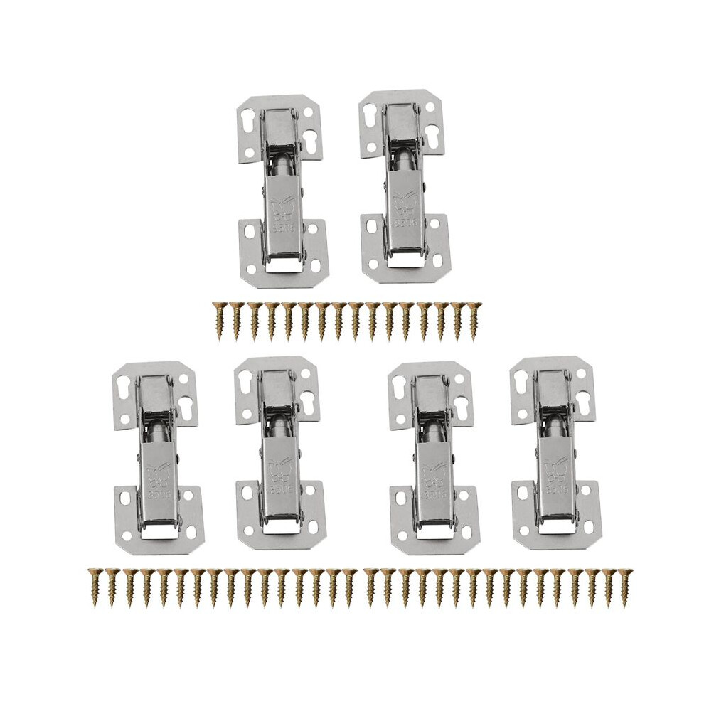 6Pcs Soft Close Kitchen Cupboard Cabinet Wardrobe 90Degree Door Hinges & Screws 6031146282108
