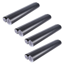 4 Adesivi DIY per Auto con Pellicola In Vinile Nero Opaco da 12 X 60 Pollici