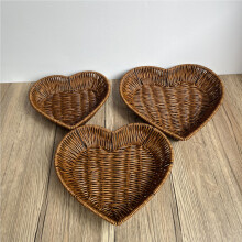 (3pcs) Heart-Shaped Bread Basket for Fruits & Veggies