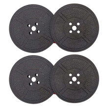 2 Pack Schrijfmachine Lint Twin Spool Typemachine Lint Rood en Zwart Twin Spool Vervangingspakket voor de Meeste Typewriter