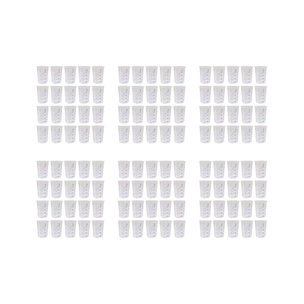 120Pcs Plastic Disposable Paint Mixing Cup Measurements Cups For Resin Epoxy Pour 600Ml 4711013171637