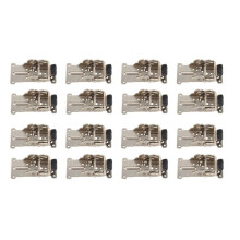 16PCS 0-90-180 Degree Self-Locking Folding Hinge Table Legs Silver Folding Coffee Table Furniture Hardware Cabinet Hinge