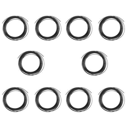 10pcs 10M ABS 3D 1.75mm Printer Filament for 3D Scribble Pen Printers - Black