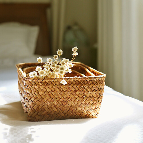 (M) Handwoven Large Fruit Basket - Kitchen Gift