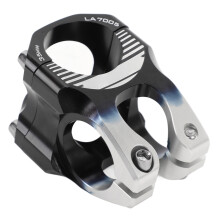 Manubrio universale in lega di alluminio 31,8 mm CNC, manubrio corto, nero e argento